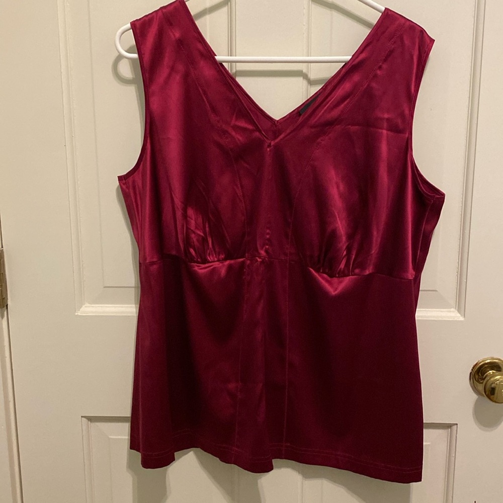 Lane Bryant Sleeveless Silk Tunic